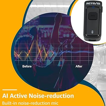 TWS HMV シニュ Amazon.com: Retevis AI Active Noise Reduction Walkie Talkie